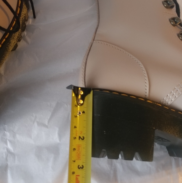 Dr. Martens "Leona" Leather Heeled Boots - Picture 11 of 13